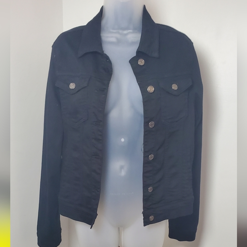 Classic Black Denim Jacket for Women